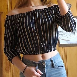 Brandy Melville Off The Shoulder Shirt
